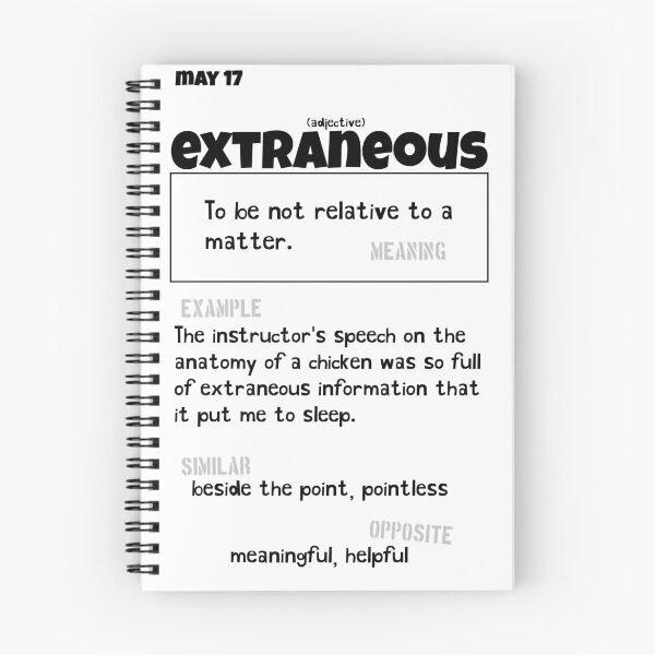 Item preview, May 17 Extraneous designed and sold by Square Root of Squid.