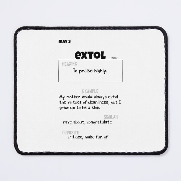 Item preview, May 3 Extol designed and sold by Square Root of Squid.