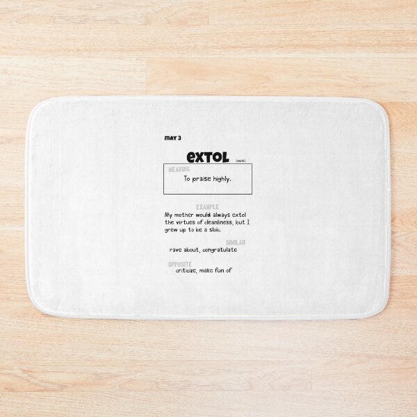 Item preview, May 3 Extol designed and sold by Square Root of Squid.