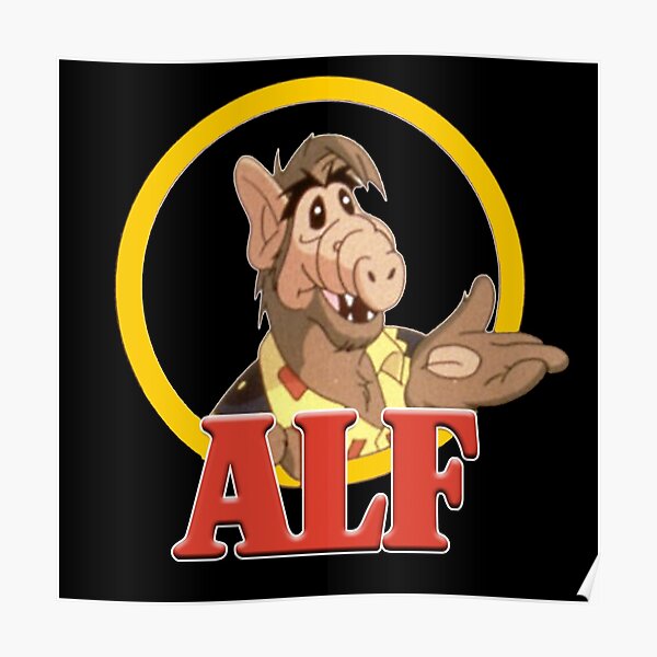 Alf Cartoon Poster For Sale By Haljor Redbubble