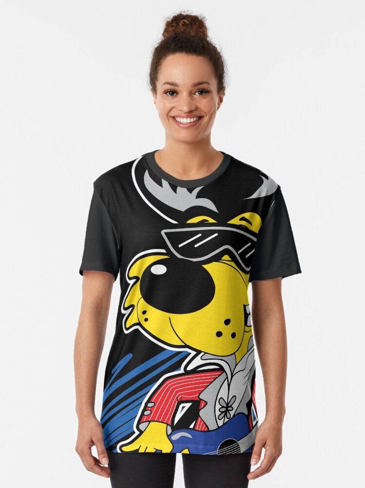 Alternate view of KOOLY KAT - Cropped Black Graphic T-Shirt