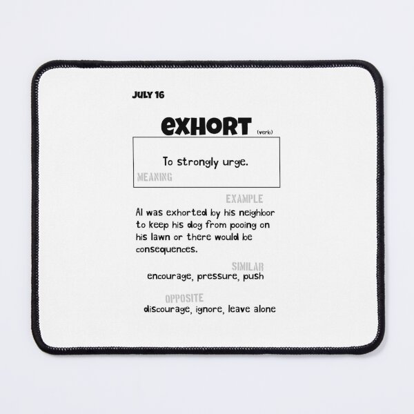Item preview, July 16 Exhort designed and sold by Square Root of Squid.