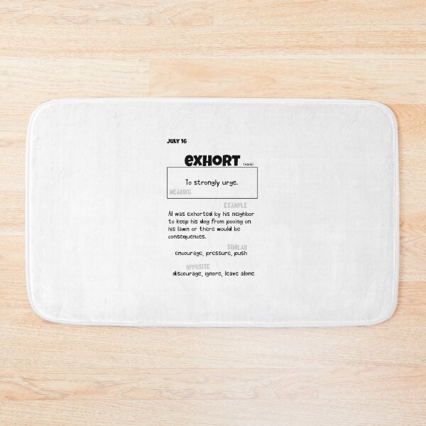 Item preview, July 16 Exhort designed and sold by Square Root of Squid.