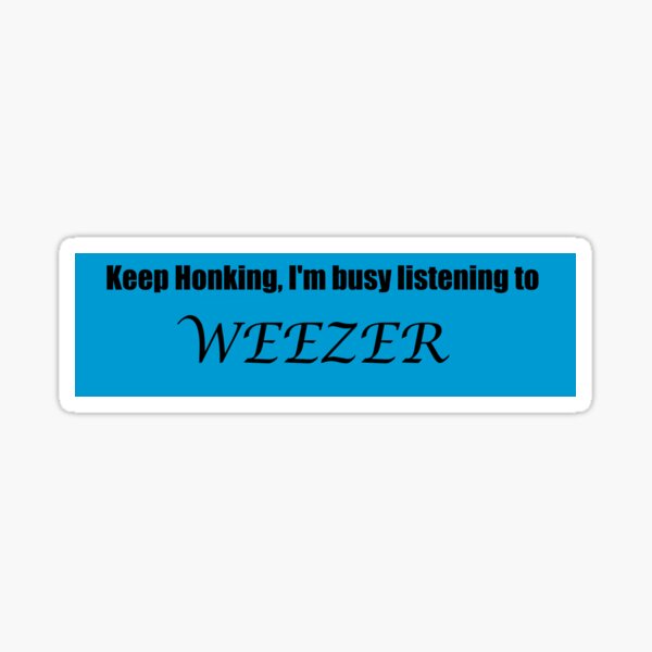 Weezer Bumper Sticker Sticker