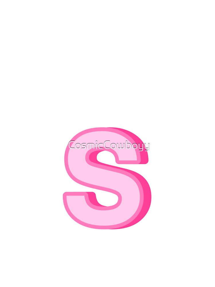 PINK S Sticker for Sale by CosmicCowboyy