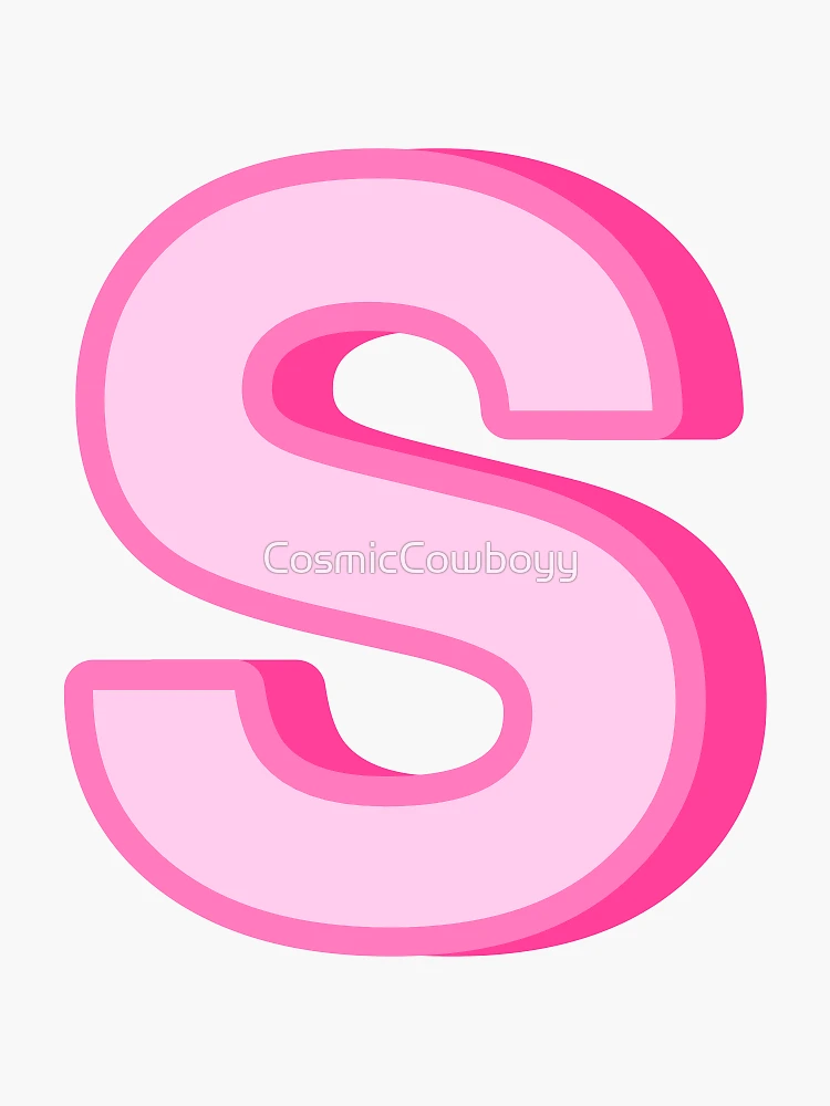 PINK T Sticker for Sale by CosmicCowboyy
