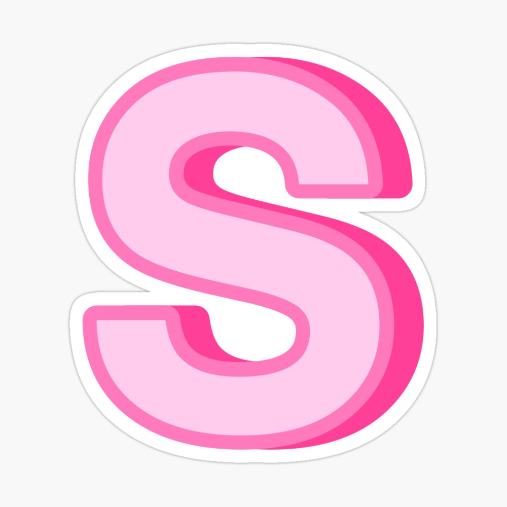 PINK S Sticker for Sale by CosmicCowboyy