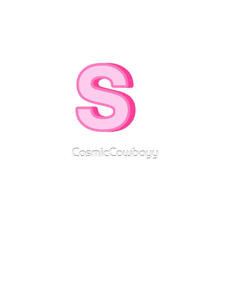 PINK S Sticker for Sale by CosmicCowboyy