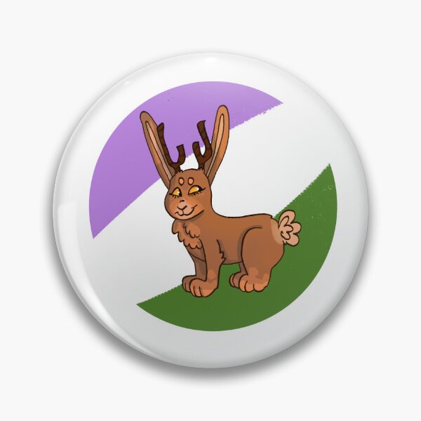 Item preview, Jackalope Pride Flags- Genderqueer designed and sold by fruitbat55.