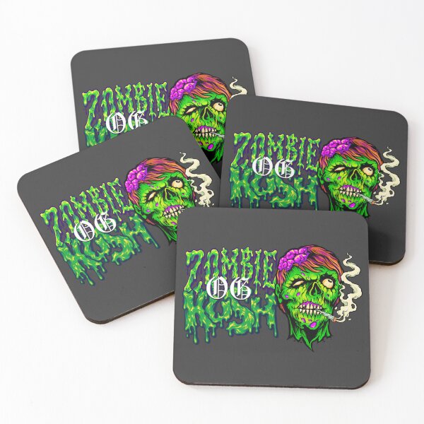 Item preview, Zombie OG Kush - Undead stoner smoking joint - Weed Strains designed and sold by YomeHayin.