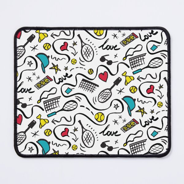 Item preview, Tennis Doodles on White designed and sold by VintageStyle.