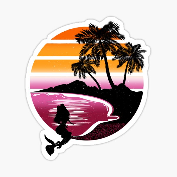 Palm Tree Hologram' Sticker