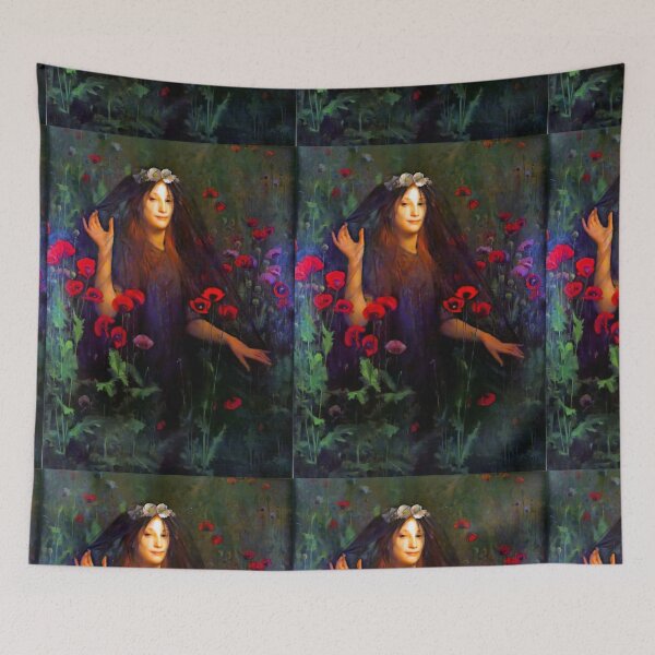 Item preview,  Death The Bride by Thomas Cooper Gotch  black  dress and Red Poppy gothic aesthetic designed and sold by TeeARTHY.