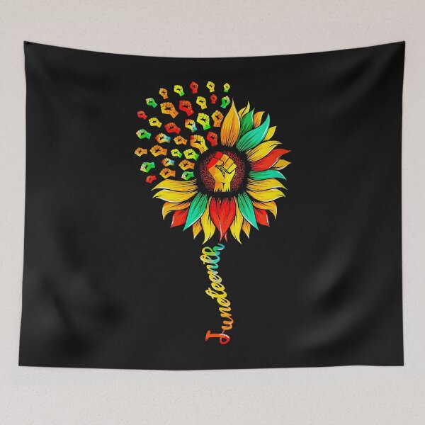 Item preview, Womens Sunflower Fist Black History Happy Juneteenth 1865 designed and sold by Evrard122344.