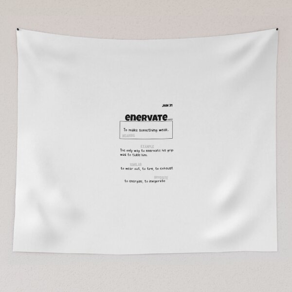 Item preview, January 31 Enervate designed and sold by Square Root of Squid.