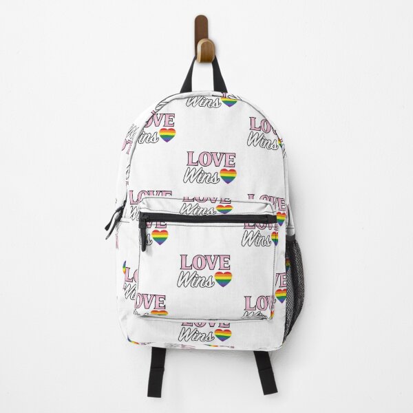 Item preview, 'Love Wins' (White) designed and sold by The Button Gal.