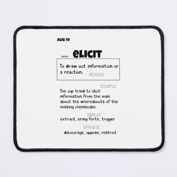 Item preview, August 19 Elicit designed and sold by Square Root of Squid.