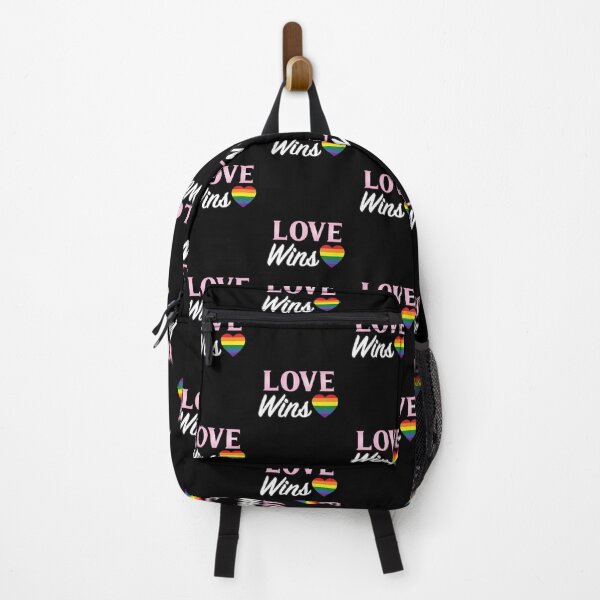 Item preview, 'Love Wins' (Black) designed and sold by The Button Gal.