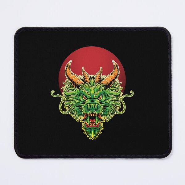 Item preview, A green dragon with a red spot behind its head designed and sold by Scopestor.