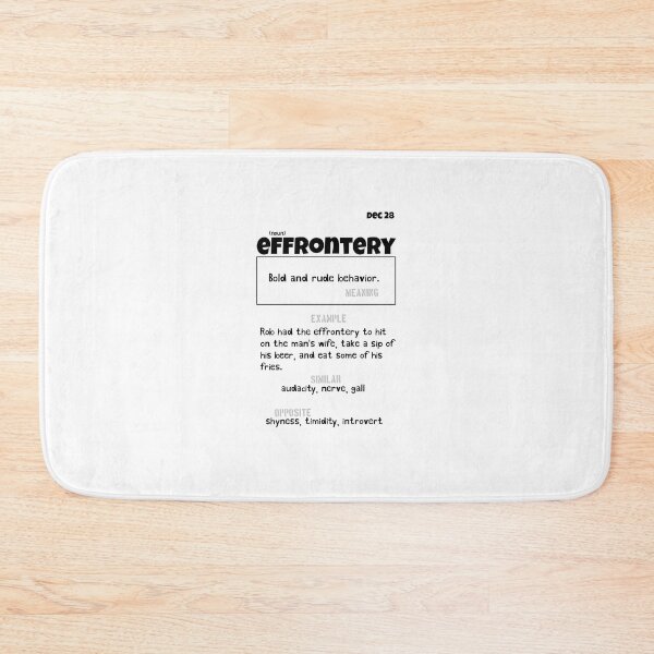 Item preview, December 28 Effrontery designed and sold by Square Root of Squid.
