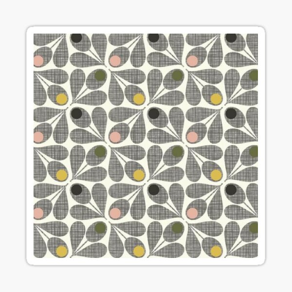 "orla kiely abstract flowers, floral pattern, orla kiely design" Sticker for Sale by missonii