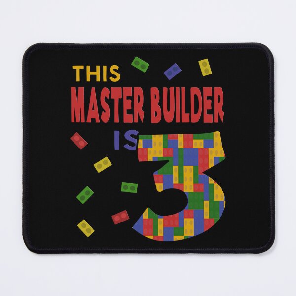 Item preview, Cute Master Builder 3 Years Old Block Building Boys Kids design designed and sold by Merchking1.