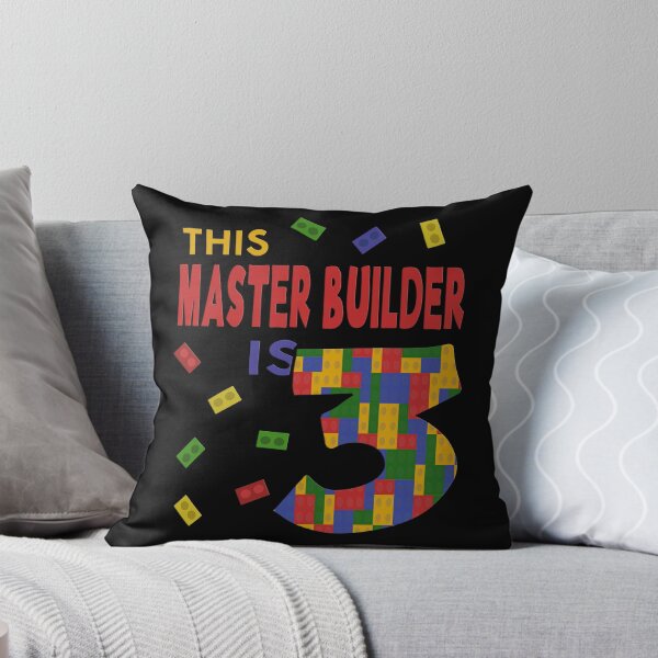 Item preview, Cute Master Builder 3 Years Old Block Building Boys Kids design designed and sold by Merchking1.