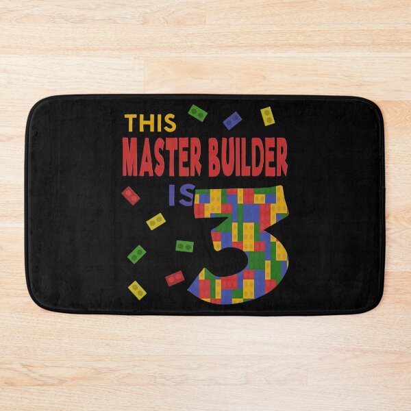 Item preview, Cute Master Builder 3 Years Old Block Building Boys Kids design designed and sold by Merchking1.