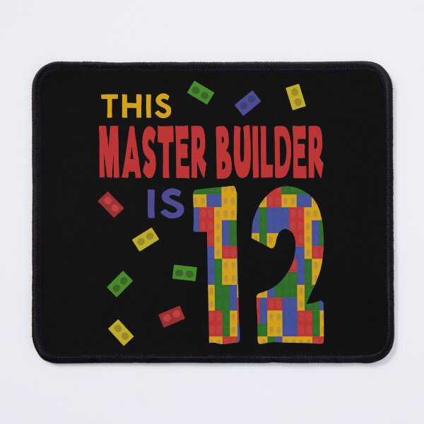 Item preview, Cute Master Builder 12 Years Old Block Building Boys Kids design designed and sold by Merchking1.
