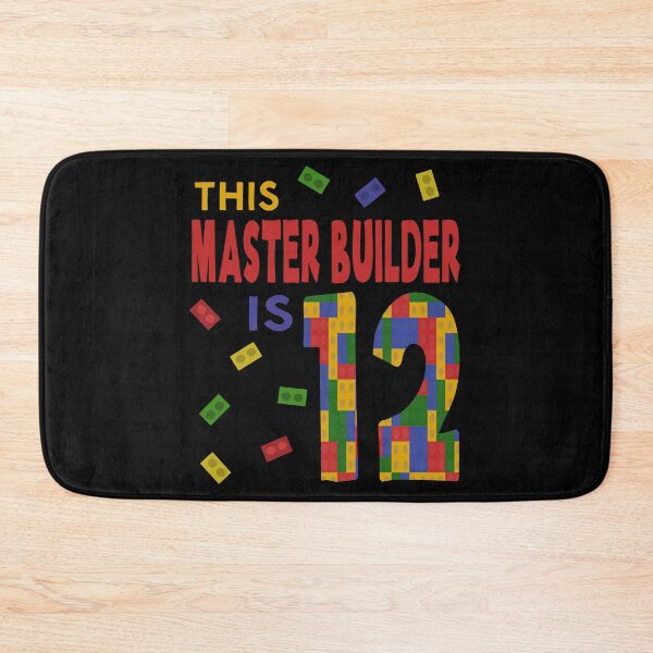 Item preview, Cute Master Builder 12 Years Old Block Building Boys Kids design designed and sold by Merchking1.