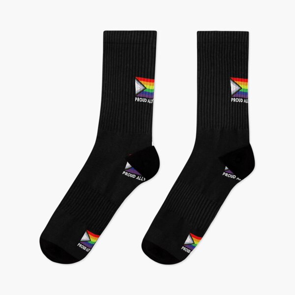 Item preview, Proud Ally | Pride Month LGBTQ Black Pride Flag print designed and sold by Merchking1.