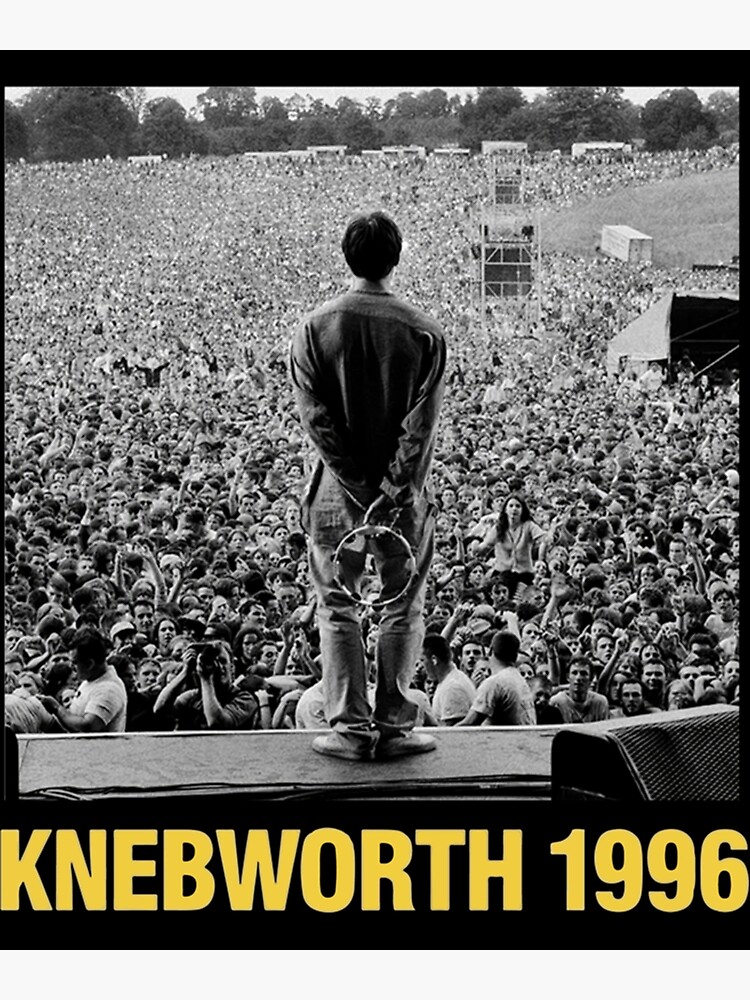 "Knebworth 1996 " Poster for Sale by MerchBoothCo Redbubble