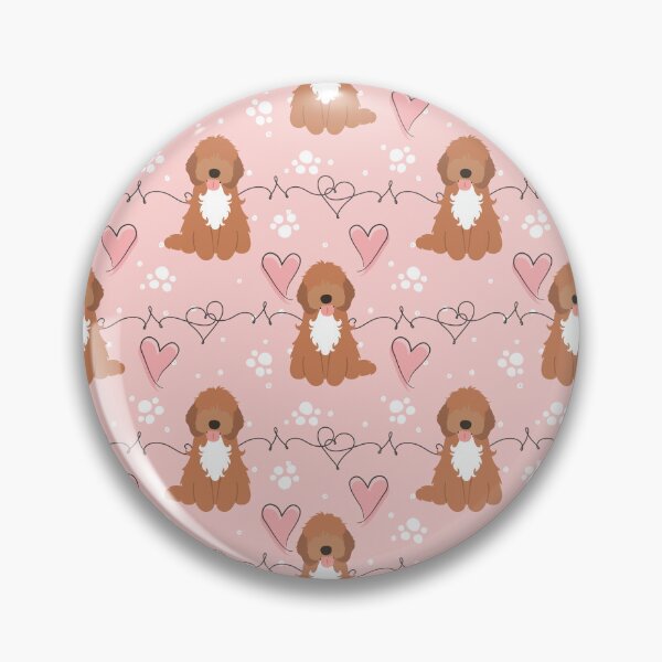 Item preview, Red Tuxedo Cockapoo Cavapoo Cavoodle designed and sold by Lulupainting.