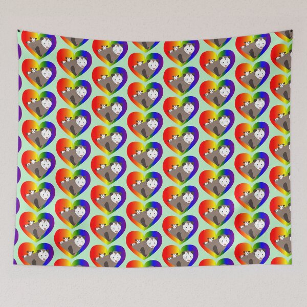 Item preview, Opossums = Love (rainbow heart) designed and sold by dysperdis.