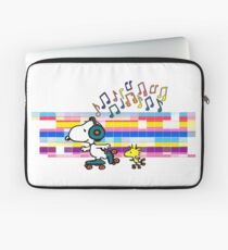 Snoopy , Woodstock, Peanuts , Retro Skate Laptop Sleeve