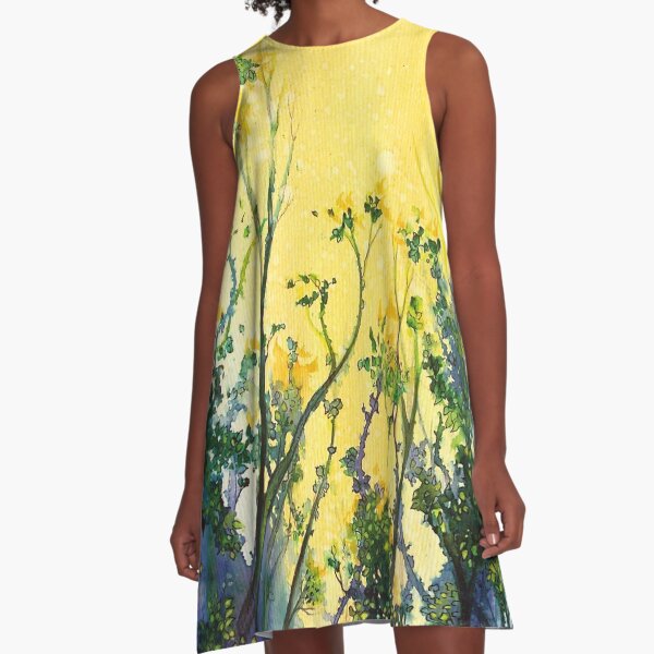 Forest Light A-Line Dress