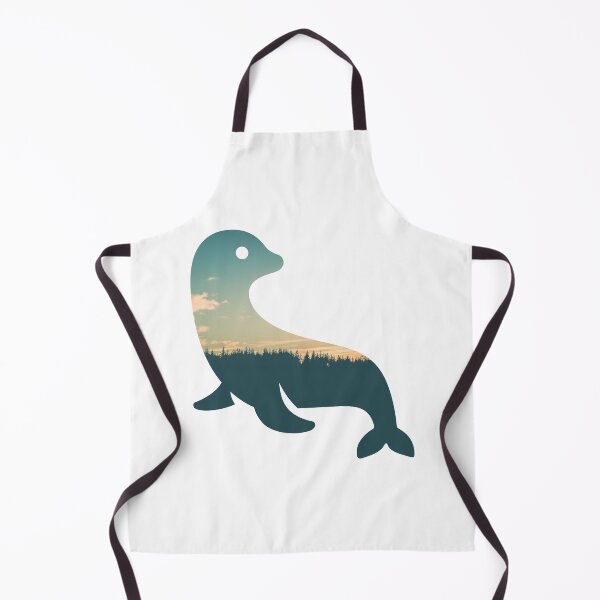 Item preview, Forest Trees Under Calm Sky Seal | Cute Seal designed and sold by BopleDesigns.