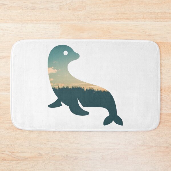 Item preview, Forest Trees Under Calm Sky Seal | Cute Seal  designed and sold by BopleDesigns.