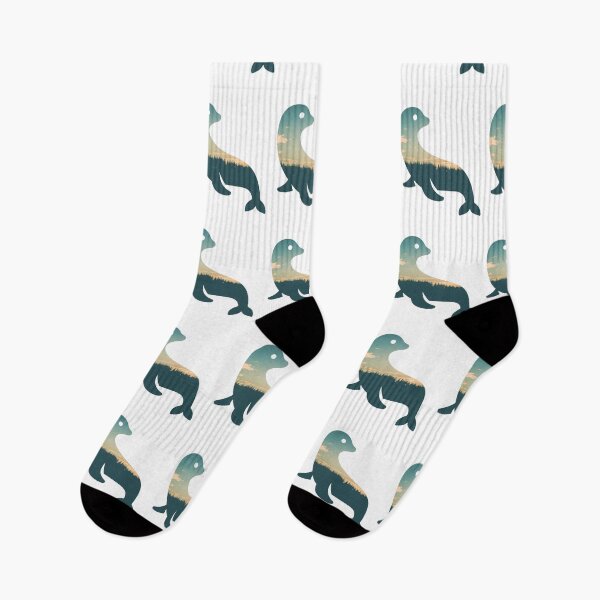 Item preview, Forest Trees Under Calm Sky Seal | Cute Seal  designed and sold by BopleDesigns.