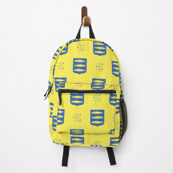 Item preview, Ångermanland Fat Salmons, Yellow and Blue Pattern (Sweden/ Svenska landskap) designed and sold by Landskapsbutiken .com.
