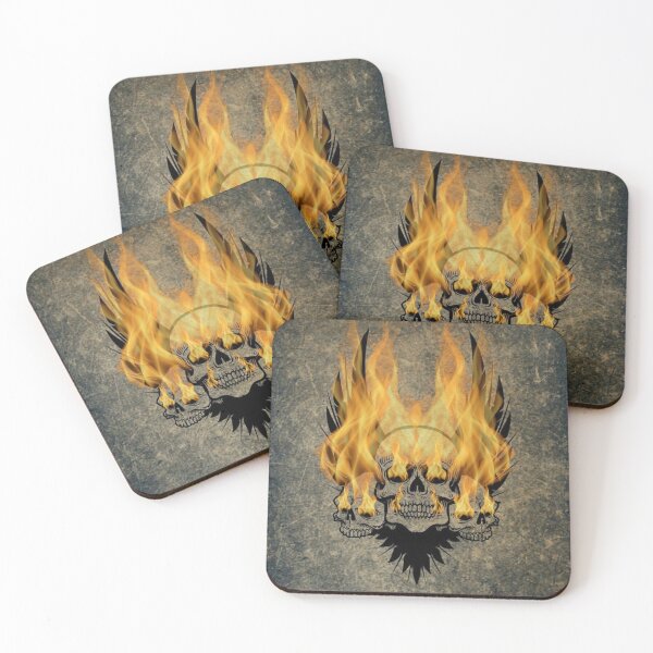 Item preview, 3 fire skulls designed and sold by leong732.