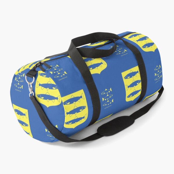 Item preview, Ångermanland Fat Salmons, Blue and Yellow Pattern (Sweden/ Svenska landskap) designed and sold by Landskapsbutiken .com.