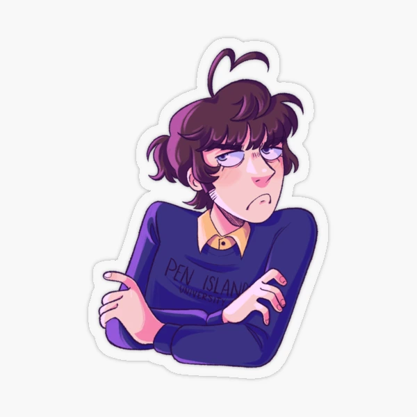 Ponytail Volume 2 William Sticker for Sale by alanawdoesart