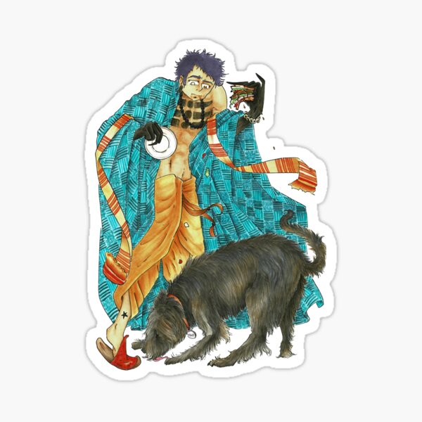Item preview, Jadir and his dog Abbot share a sammich. designed and sold by Aka Zenko.