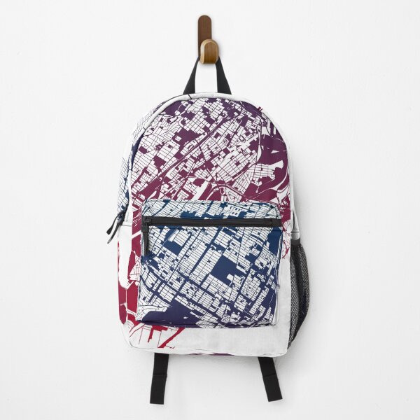 Item preview, Montreal Map Art Pink Blue Canada designed and sold by EpicMaps.
