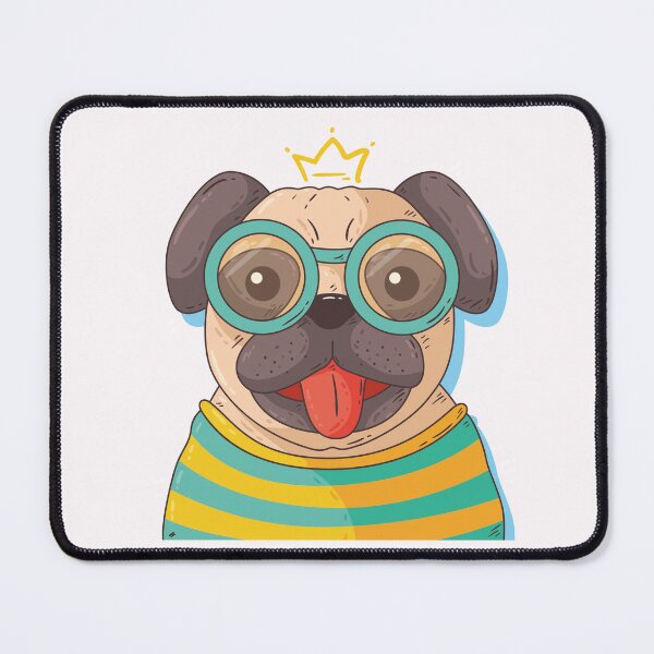 Item preview, king pug designed and sold by VerboShop.