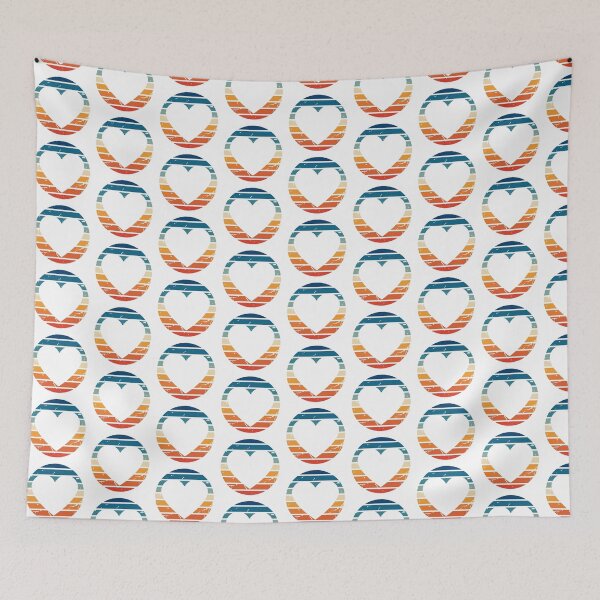 Item preview, Corazón retro del arco iris designed and sold by lunabethdesigns.