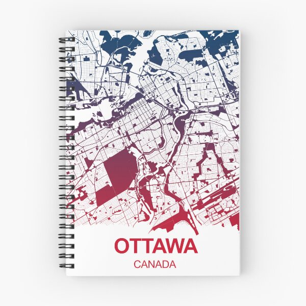 Item preview, Ottawa Map Art Pink Blue Canada designed and sold by EpicMaps.