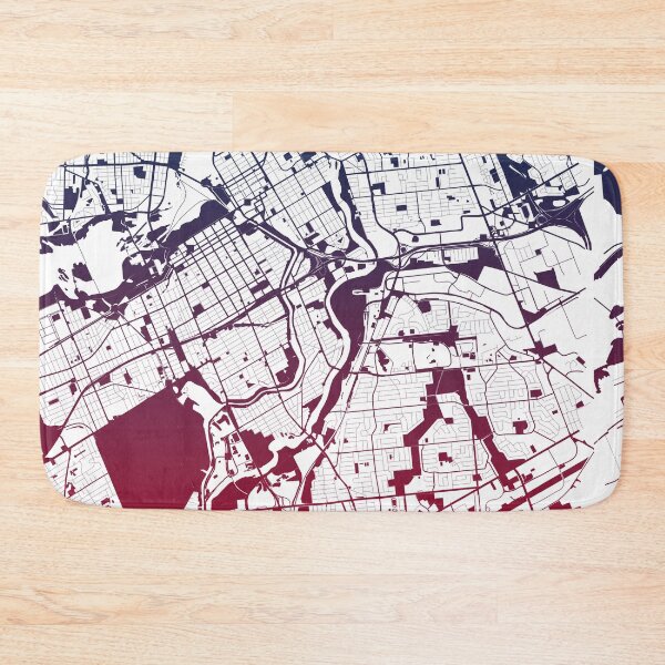 Item preview, Ottawa Map Art Pink Blue Canada designed and sold by EpicMaps.
