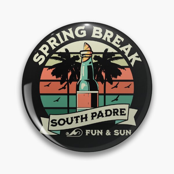 Item preview, Retro Vintage Spring Break South Padre Island Texas designed and sold by CattlettArt.